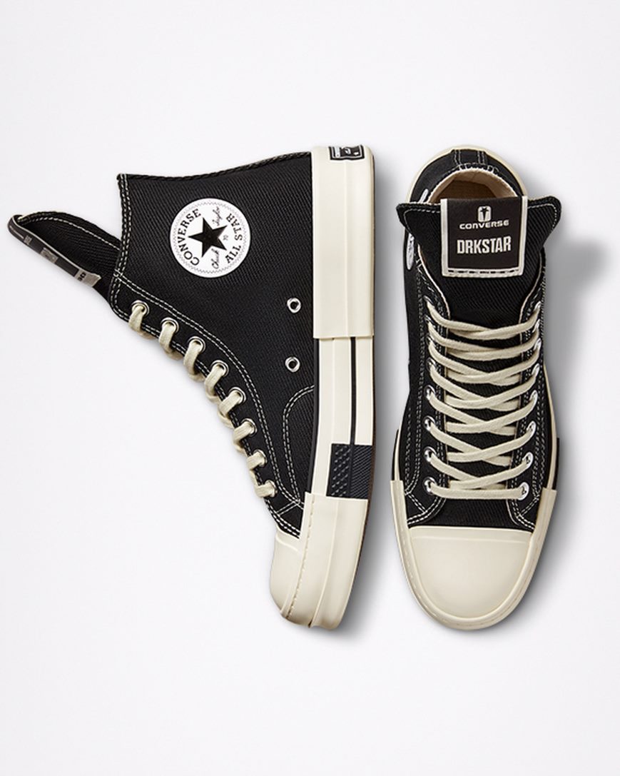 Tenis Converse x DRKSHDW DRKSTAR Chuck 70 Cano Alto Masculino Pretas | PT V0341T9